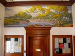 Birger Sandzen Painting in the Lobby of the Halstead Post Office