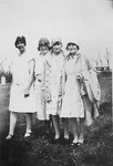 Four Women Standing Outside