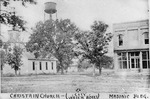 First Christian Church, City Water Tower, and Masonic Building