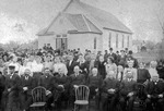 Burrton Mennonite Church on Dedication Day by Homer T. Harden