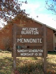 Sign at Burrton Mennonite Church