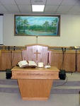Halstead Baptist Church - Pulpit in the Sanctuary