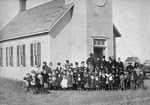 Group in Front of the Plymouth Congregational Church