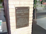 Memorial Plaque at 2500 Place in North Newton