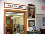 Display Honoring Lillian Tear at the Library
