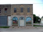 Two Murals Painted on Building