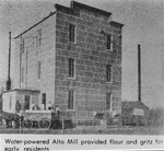Alta Mill with Men and a Horse-Drawn Wagon