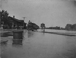 Flood at the Train Depot in 1904