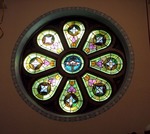 Stained Glass in the Halstead Sacred Heart Catholic Church