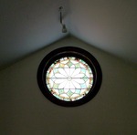 Stained Glass in the  Plymouth Congregational United Church of Christ