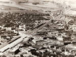 Aerial View of the Santa Fe Roundhouse Looking Southwest by Newton Gas Company