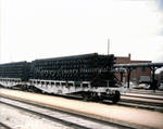 Flat Cars Loaded with Track Panels