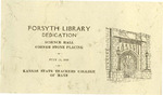 Forsyth Library Dedication program