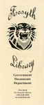 Forsyth Library Government Documents Department brochure by Forsyth Library, Fort Hays State University