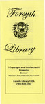 Forsyth Library Copyright and Intellectual Property Center brochure