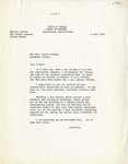 Letter from Whitley Austin to Claude Bradley regarding construction of a new building for Forsyth Library