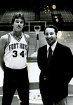 Court Shot - Mike Pauls and Coach Joe Rosado by Fort Hays State University Athletics