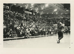 Victor E. Tiger Running Onto Court