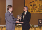 Gary Garner Receives a Glass Award by Fort Hays State University Athletics