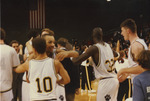 Team Hugging after Win by Fort Hays State University Athletics