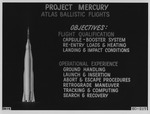006 Project Mercury Atlas Ballistic Flights Objectives by National Aeronautics and Space Administration (NASA)