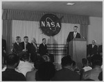 108 Astronaut Virgil I. "Gus" Grissom at Press Conference for Mercury Redstone Flight (MR-4) by National Aeronautics and Space Administration (NASA)