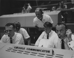 156 Astronauts Schirra, Shepard and Glenn in Mission Control