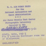 303 Back Side of Photograph Pad 5 from Blockhouse by National Aeronautics and Space Administration (NASA)