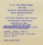 305 Back Side of Photograph Pad 5 Looking South West by National Aeronautics and Space Administration (NASA)