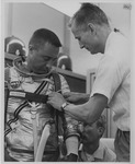 353 Astronaut Virgil I. "Gus" Grissom and Pressure Suit Technician Joe Schmidt by National Aeronautics and Space Administration (NASA)