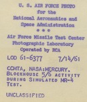 494 Back Side of Photograph Blockhouse 5-6 Activity During MR-4 Simulation by National Aeronautics and Space Administration (NASA)