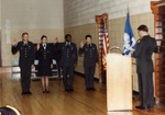 ROTC members taking their oath