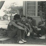 ROTC Members Sitting outside Together