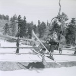 ROTC Members Going up Ski Lift