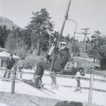 ROTC Member on Ski Lift