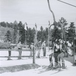 ROTC Members on Ski Lift