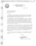 Letter to Gerald Tomanek from LTC Andrew K. Kuschner