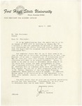 Letter from John D. Garwood to Dr. Bab Chalender