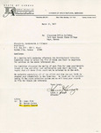 Letter, to Blanchard, Vanderweide & Fillmore, from Louis J. Krueger, March 31, 1977