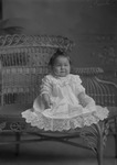 Box 1, Neg. No. 260: Baby on a Wicker Chair