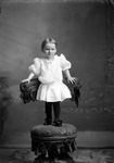 Box 2, Neg. No. 318B: Girl Standing on a Chair