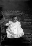 Box 2, Neg. No. 302: Baby in a Wicker Chair