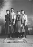 Box 4, Neg. No. 845: Four Girls Standing