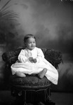 Box 4, Neg. No. 807: Toddler Sitting on a Chair