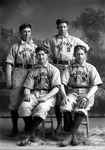 Box 4, Neg. No. 1060: Four Boys from a Baseball Team