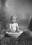Box 4, Neg. No. 1126: Baby in a Washbowl