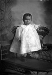 Box 7, Neg. No. 2761: Baby Standing on a Chair