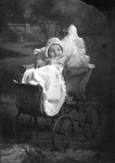 Box 8, Neg. No. 2904: Baby in a Coat and Hat in a Carriage