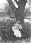 Box 8, Neg. No. 3190: Smith Woman and Child Outside by William R. Gray