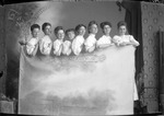 Box 9, Neg. No. 3475C: Eight Women Standing by William R. Gray